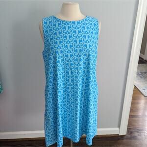 Women's Jude Connally Blue Sheath Dress Large
